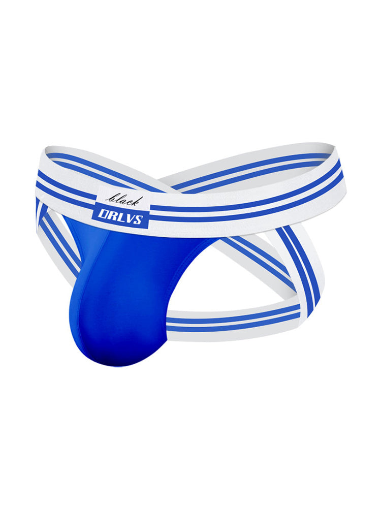 2 Pack Men's Sexy Low-Rise Breathable Trendy Design Lightweight Jockstrap | dmunderwear