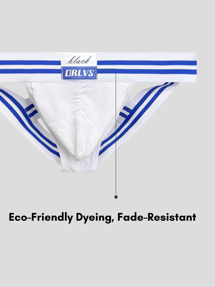 2 Pack Men's Sexy Low-Rise Breathable Trendy Design Lightweight Jockstrap | dmunderwear detail image 10