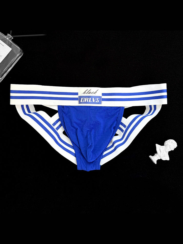 2 Pack Men's Sexy Low-Rise Breathable Trendy Design Lightweight Jockstrap | dmunderwear detail image 11