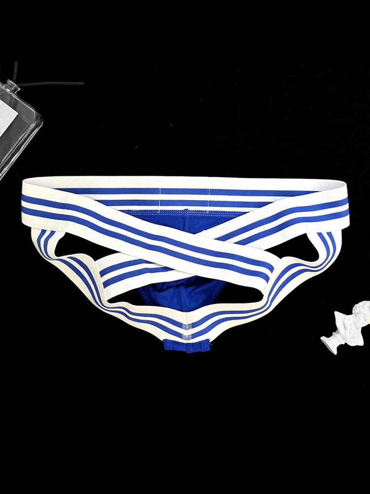 2 Pack Men's Sexy Low-Rise Breathable Trendy Design Lightweight Jockstrap | dmunderwear detail image 12