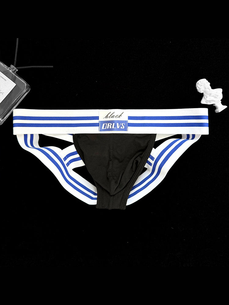 2 Pack Men's Sexy Low-Rise Breathable Trendy Design Lightweight Jockstrap | dmunderwear detail image 13
