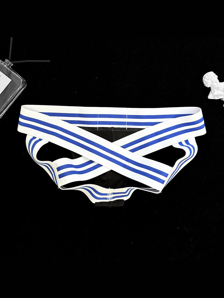 2 Pack Men's Sexy Low-Rise Breathable Trendy Design Lightweight Jockstrap | dmunderwear detail image 15