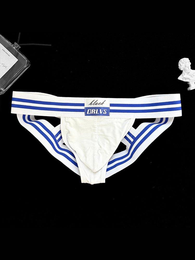2 Pack Men's Sexy Low-Rise Breathable Trendy Design Lightweight Jockstrap | dmunderwear detail image 16