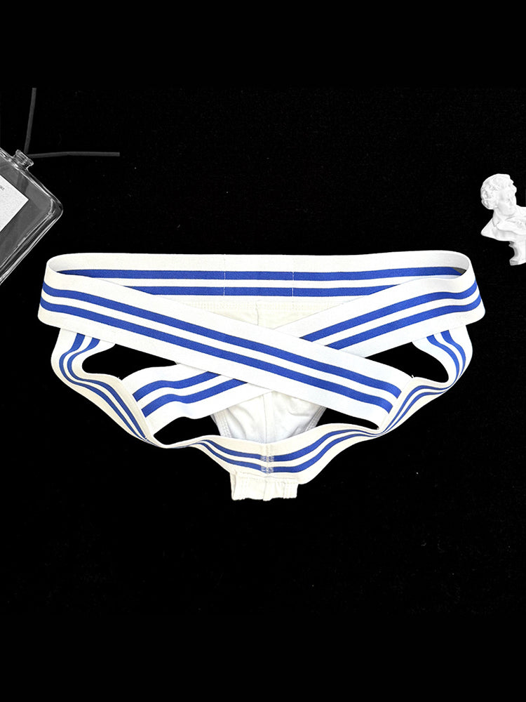 2 Pack Men's Sexy Low-Rise Breathable Trendy Design Lightweight Jockstrap | dmunderwear detail image 17