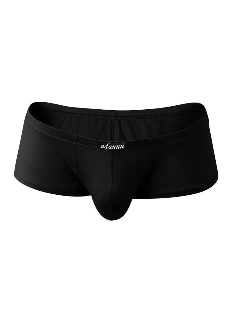 2 Pack Men's Sexy Low-rise Roomy Pouch Trunks | dmunderwear detail image 13