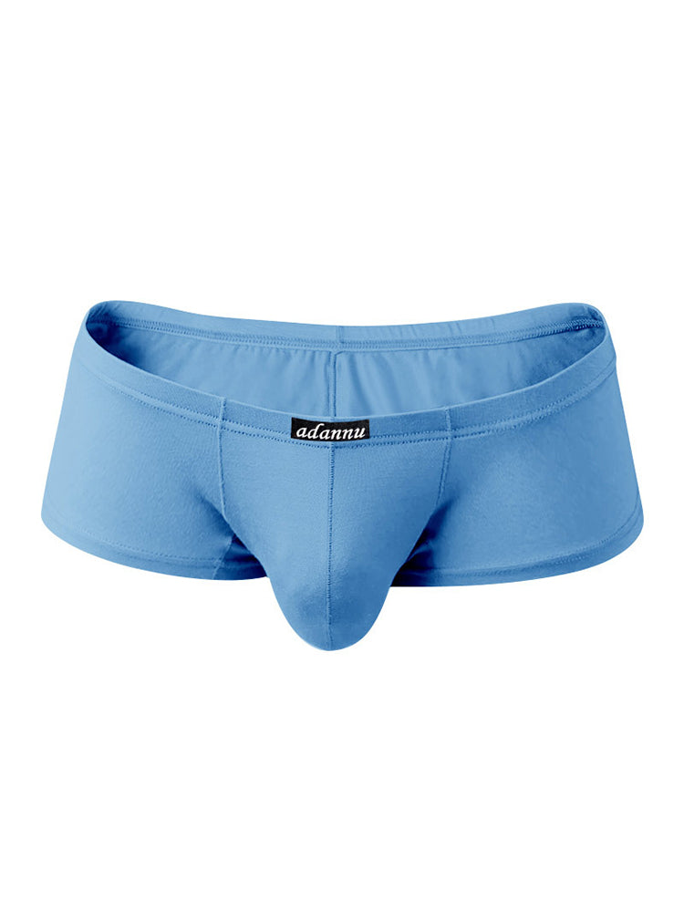 2 Pack Men's Sexy Low-rise Roomy Pouch Trunks | dmunderwear detail image 16