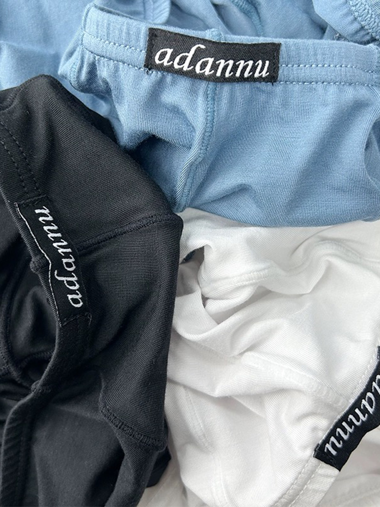 2 Pack Men's Sexy Low-rise Roomy Pouch Trunks | dmunderwear detail image 5