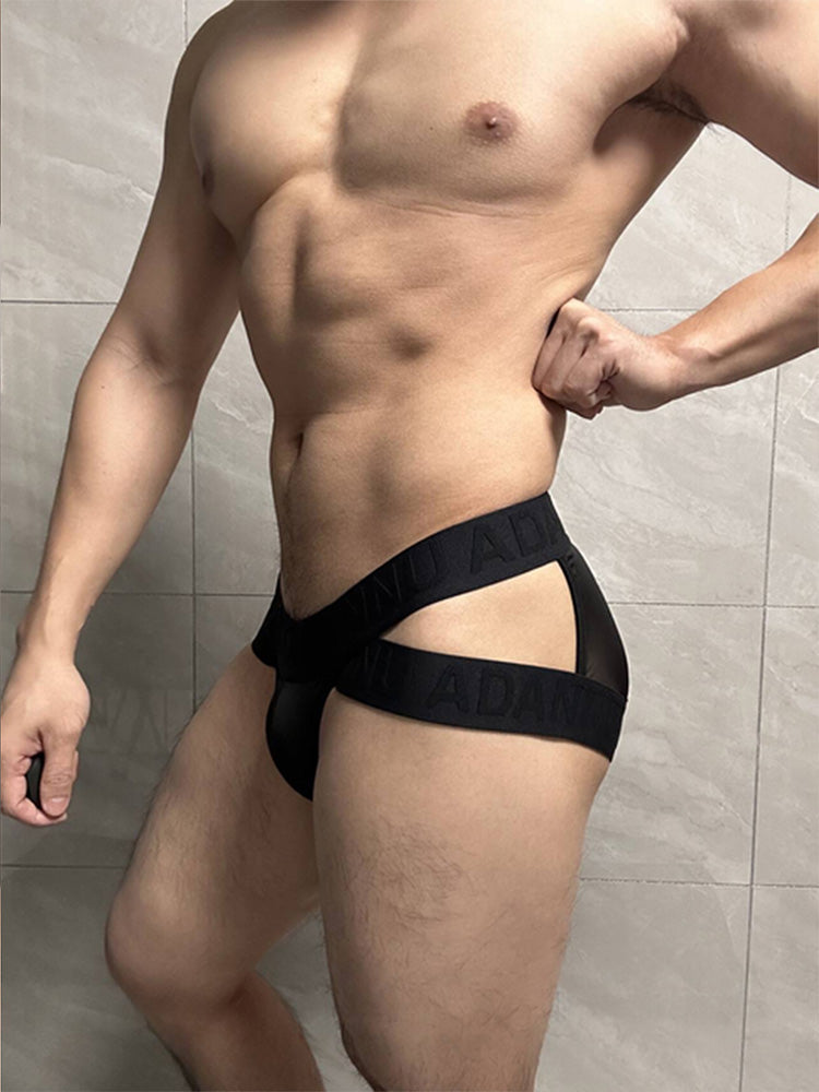 2 Pack Men's Sexy Odor-Control Stretch Fit Semi-Transparent Sporty Cut Bikini | dmunderwear detail image 13