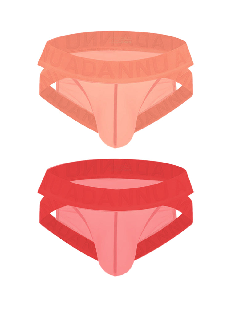 2 Pack Men's Sexy Odor-Control Stretch Fit Semi-Transparent Sporty Cut Bikini | dmunderwear detail image 14