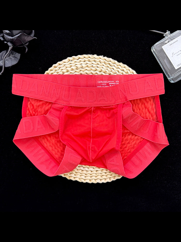 2 Pack Men's Sexy Odor-Control Stretch Fit Semi-Transparent Sporty Cut Bikini | dmunderwear detail image 17