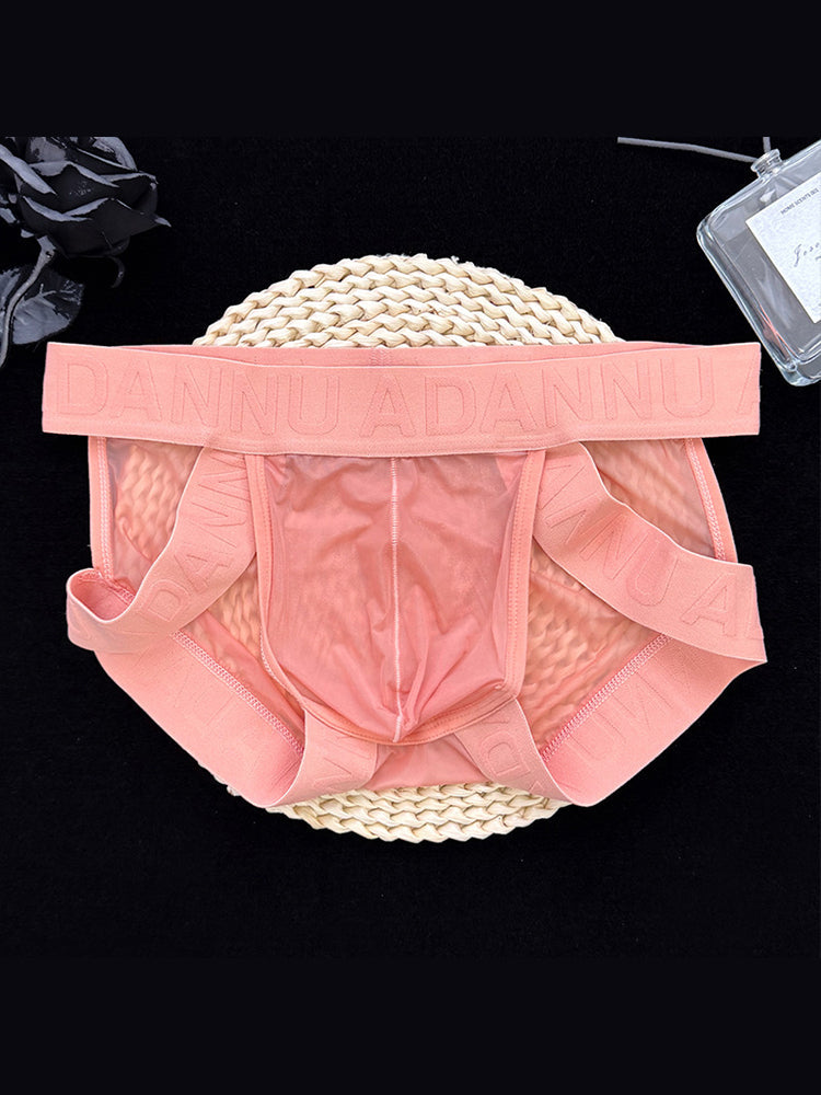 2 Pack Men's Sexy Odor-Control Stretch Fit Semi-Transparent Sporty Cut Bikini | dmunderwear detail image 18