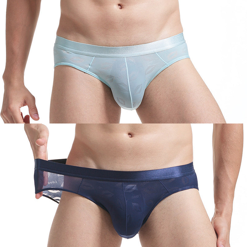2 Pack Men's Sexy Seamless Solid Color Briefs | dmunderwear detail image 12