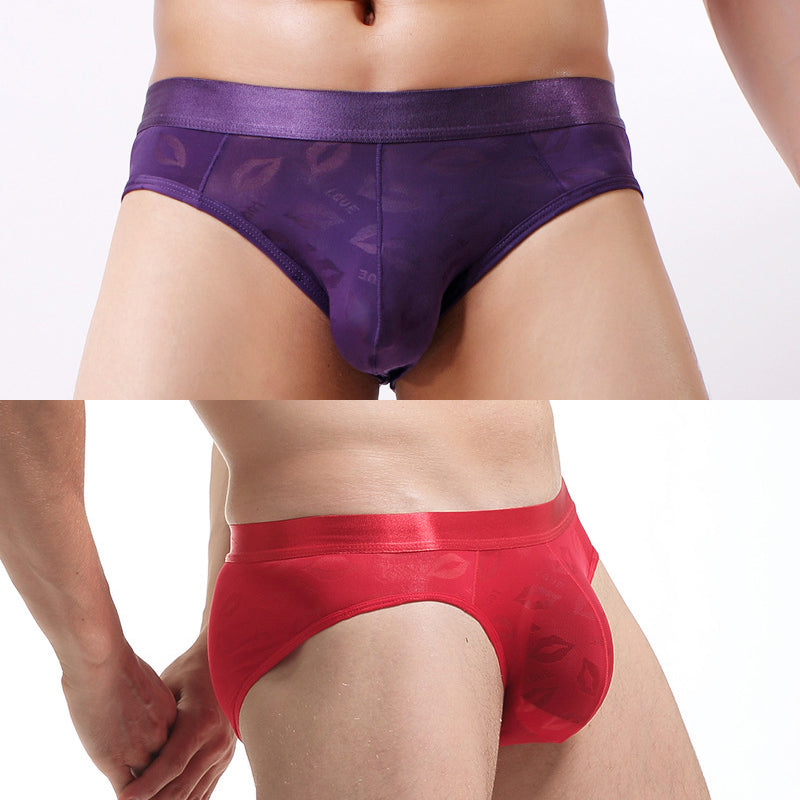 2 Pack Men's Sexy Seamless Solid Color Briefs | dmunderwear detail image 13