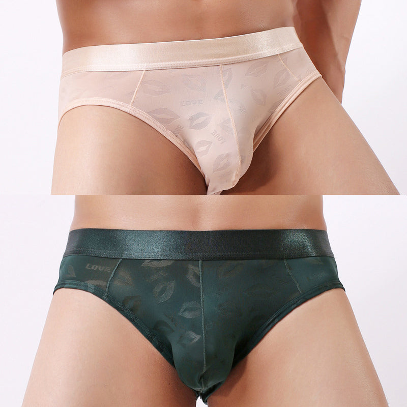 2 Pack Men's Sexy Seamless Solid Color Briefs | dmunderwear detail image 8