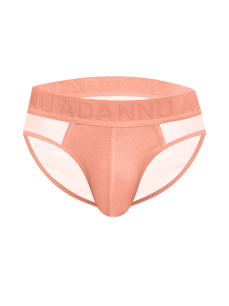 2-pack Men's Sexy Semi-transparent Ribbed Briefs | dmunderwear detail image 15