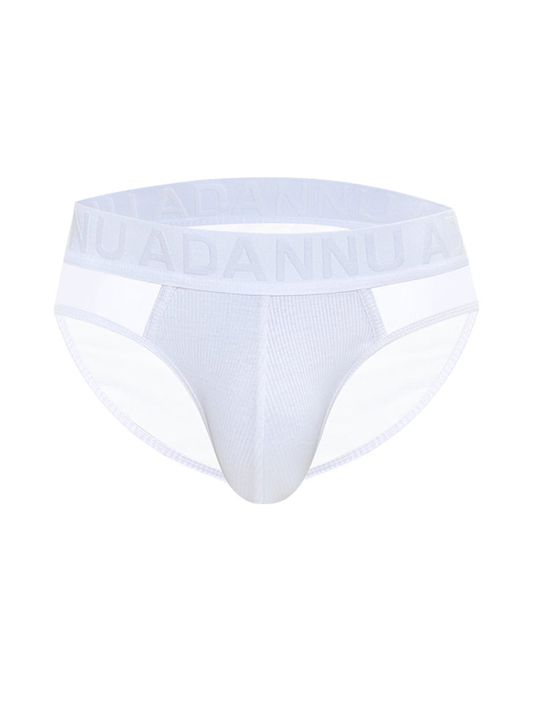 2-pack Men's Sexy Semi-transparent Ribbed Briefs | dmunderwear detail image 17