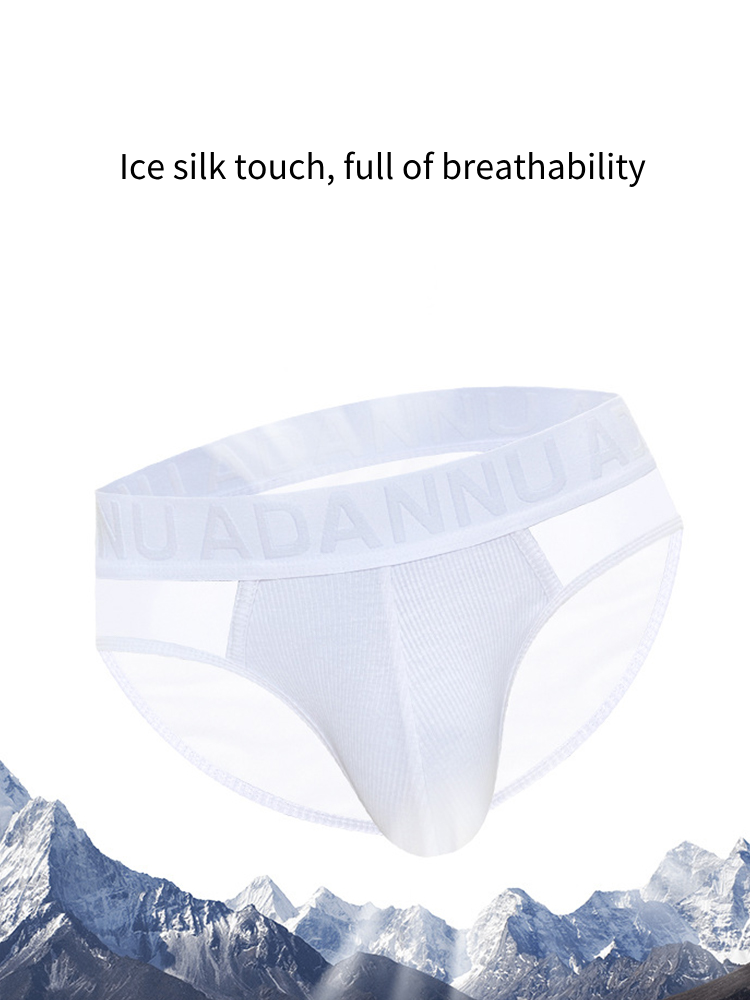 2-pack Men's Sexy Semi-transparent Ribbed Briefs | dmunderwear detail image 5