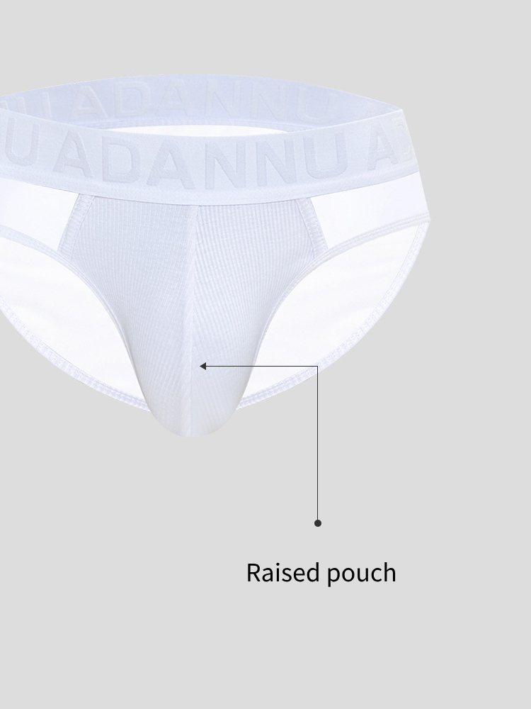 2-pack Men's Sexy Semi-transparent Ribbed Briefs | dmunderwear detail image 9