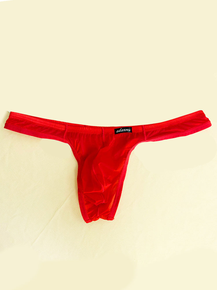 2 Pack Men's Sexy Semi-Transparent Thong | dmunderwear detail image 13