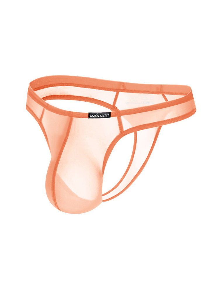 2 Pack Men's Sexy Semi-Transparent Thong | dmunderwear detail image 18