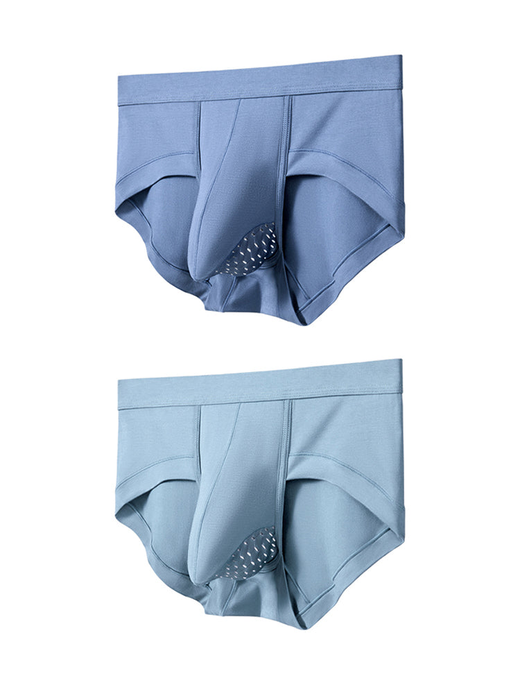 2 Pack Men's Breathable Pouch Separate Modal Briefs | dmunderwear detail image 6