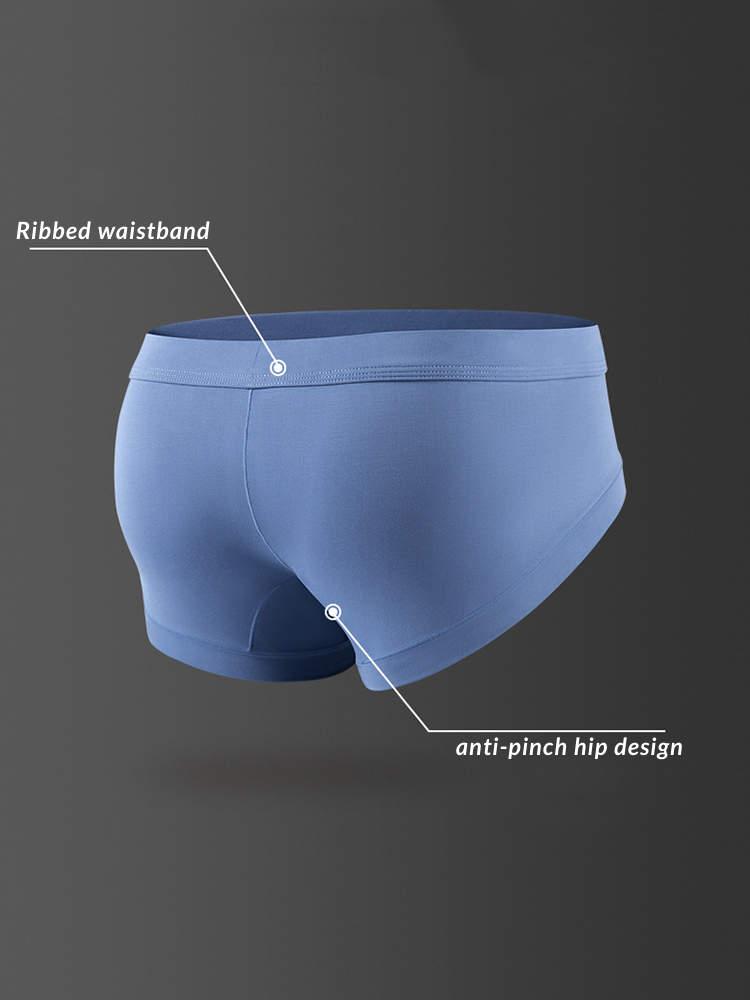 2 Pack Men's Breathable Pouch Separate Modal Briefs | dmunderwear detail image 8
