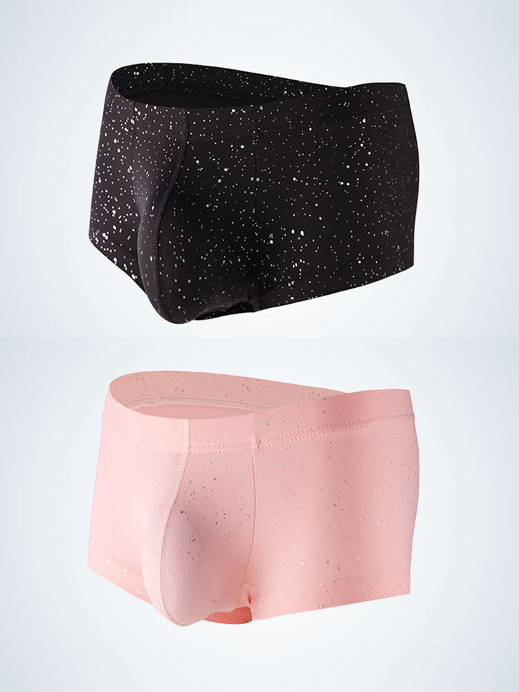 2-pack Men's Sexy Shiny Pouch Boxer Briefs | dmunderwear detail image 14
