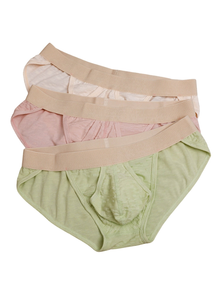 2 Pack Men's Low-Rise Split-Side Bikini with Separate Pouch | dmunderwear detail image 15