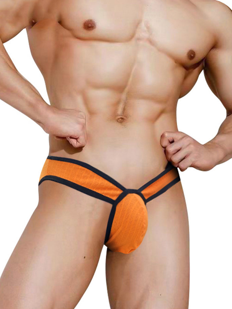 2 Pack Men's Sexy Sporty Breathable Low-Rise Seamless Sides Bikini | dmunderwear detail image 15