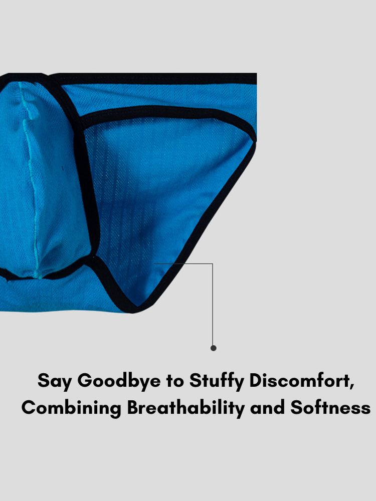 2 Pack Men's Sexy Sporty Breathable Low-Rise Seamless Sides Bikini | dmunderwear detail image 3