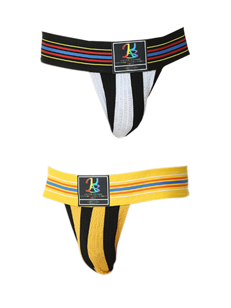 2 Pack Men's Sexy Sporty Breathable with Support Pouch Seamless Bikini | dmunderwear detail image 2