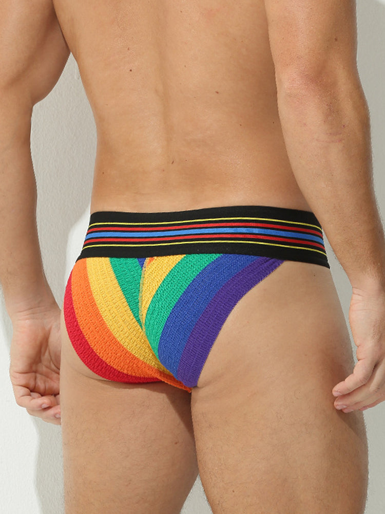 2 Pack Men's Sexy Sporty Breathable with Support Pouch Seamless Bikini | dmunderwear detail image 6