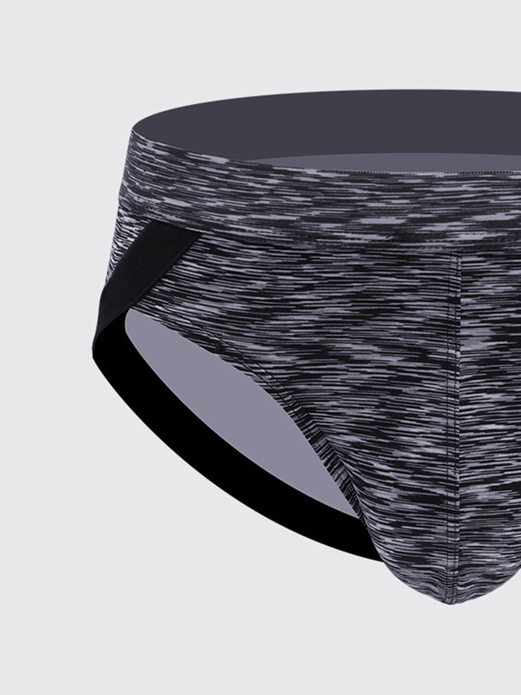 2 Pack Men's Sexy Stretch U Convex Pouch Briefs | dmunderwear detail image 10