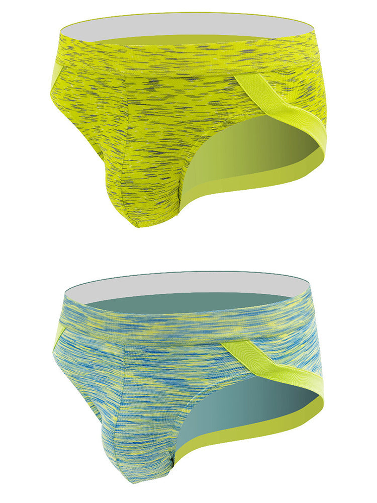 2 Pack Men's Sexy Stretch U Convex Pouch Briefs | dmunderwear detail image 14