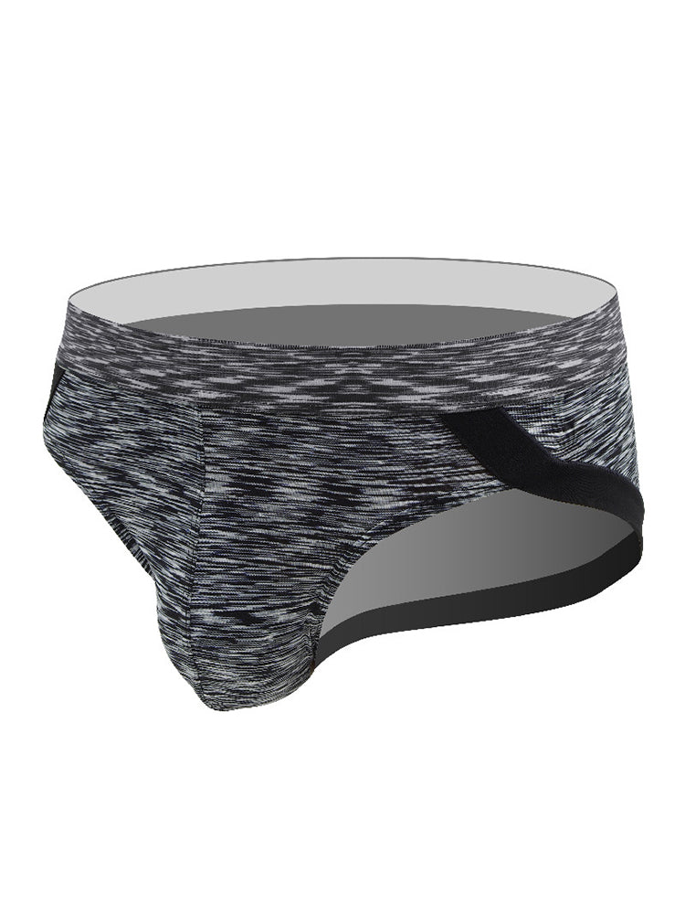 2 Pack Men's Sexy Stretch U Convex Pouch Briefs | dmunderwear detail image 15