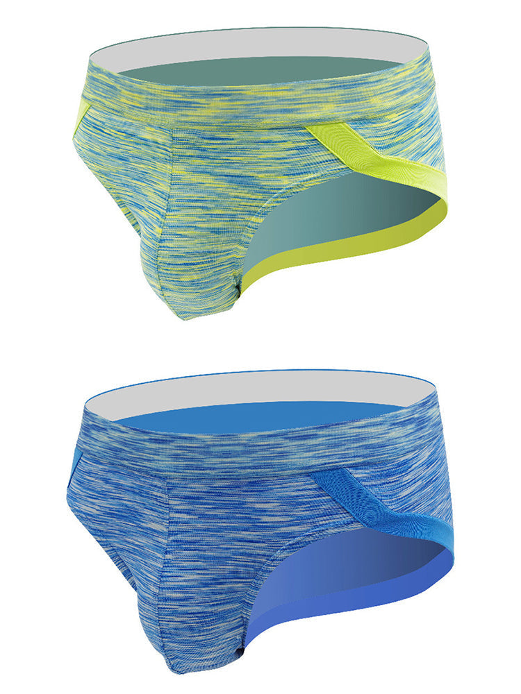 2 Pack Men's Sexy Stretch U Convex Pouch Briefs | dmunderwear detail image 19
