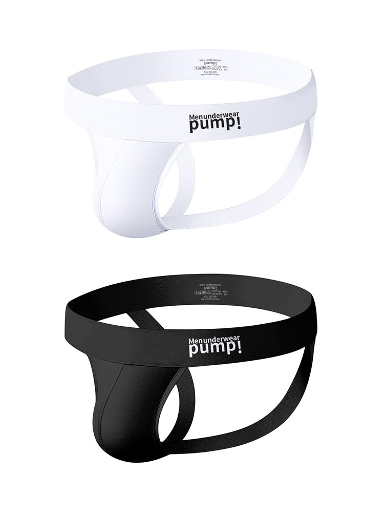 2 Pack Men's Sexy Thin Breathable Hip-Lifting Jockstrap | dmunderwear detail image 2