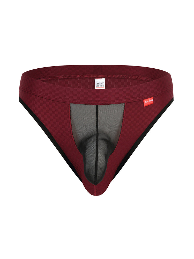 2 Pack Men's Sexy Thongs with Transparent Elephant Trunk | dmunderwear detail image 16