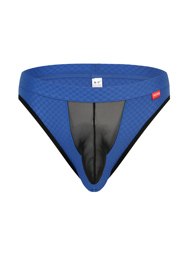2 Pack Men's Sexy Thongs with Transparent Elephant Trunk | dmunderwear detail image 18