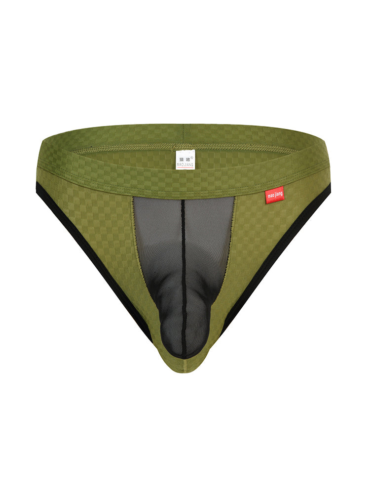 2 Pack Men's Sexy Thongs with Transparent Elephant Trunk | dmunderwear detail image 20