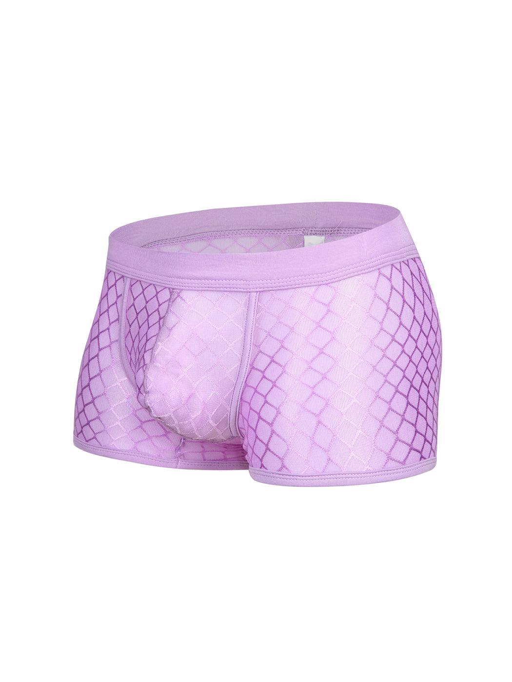 2 Pack Men's Sexy Transparent Mesh Trunks | dmunderwear detail image 10