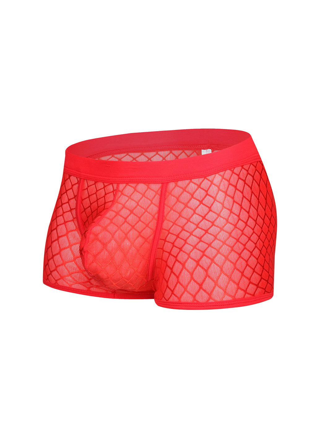 2 Pack Men's Sexy Transparent Mesh Trunks | dmunderwear detail image 13