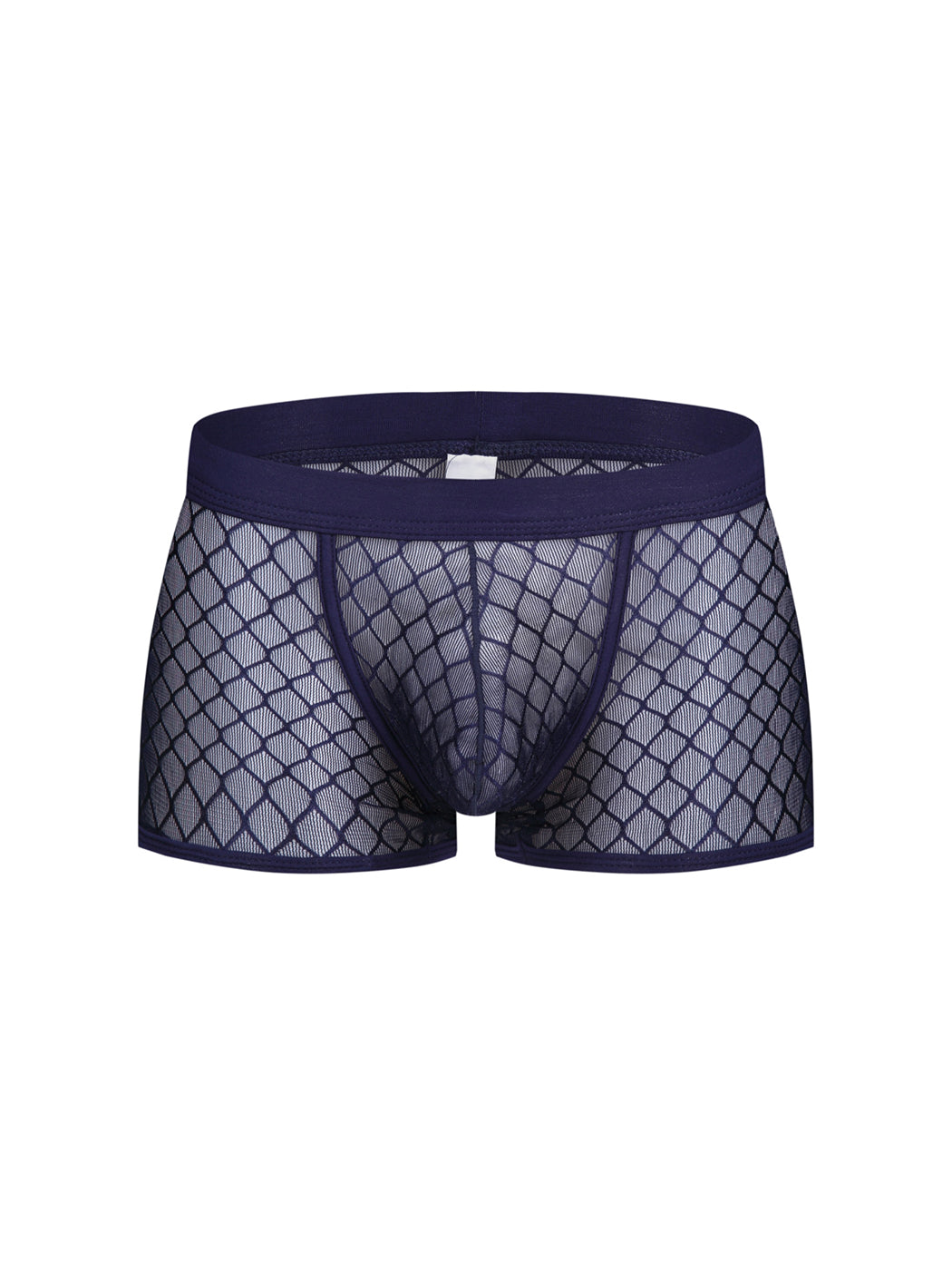 2 Pack Men's Sexy Transparent Mesh Trunks | dmunderwear detail image 14