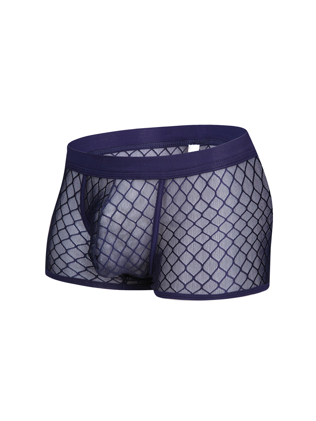2 Pack Men's Sexy Transparent Mesh Trunks | dmunderwear detail image 18