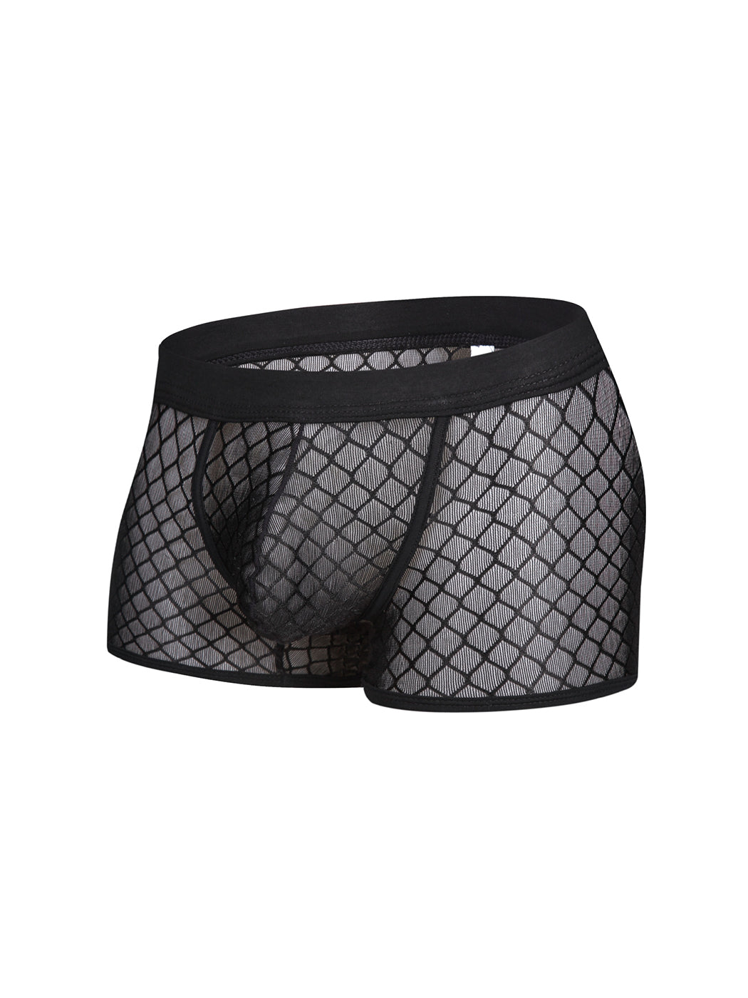 2 Pack Men's Sexy Transparent Mesh Trunks | dmunderwear detail image 20