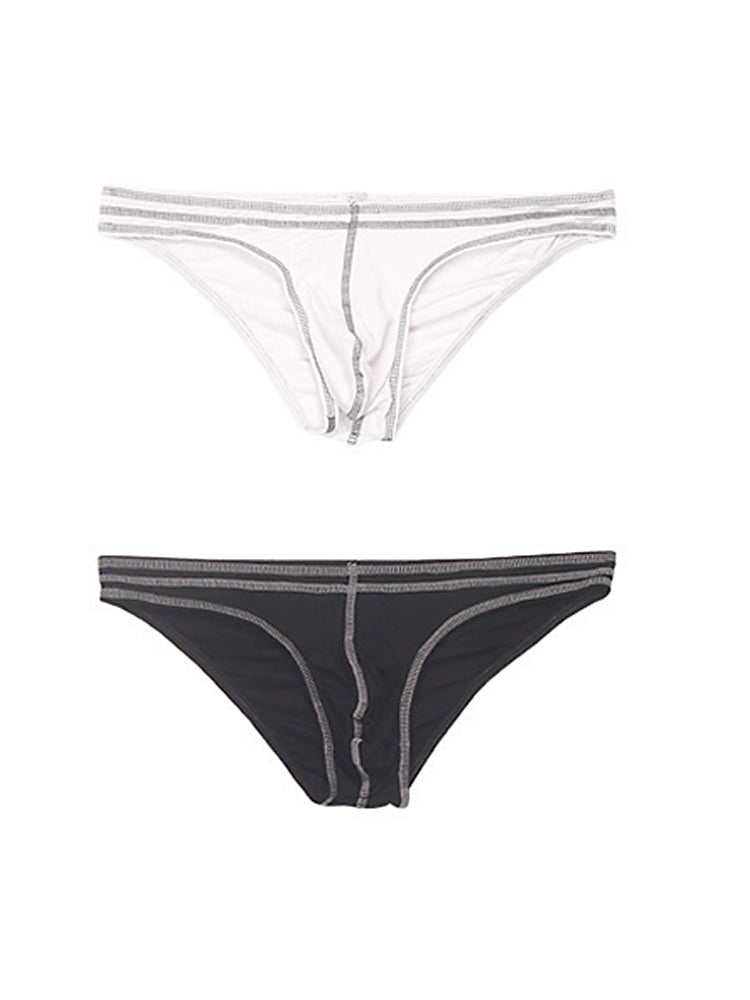 2 Pack Men's Sexy U Convex Pouch Bikini | dmunderwear detail image 8
