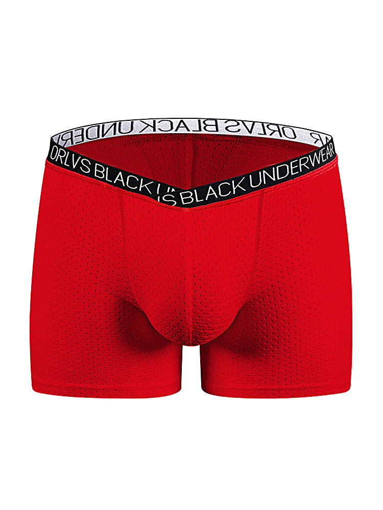 2 Pack Men's Sexy V-shape Waistband Mesh Trunks | dmunderwear