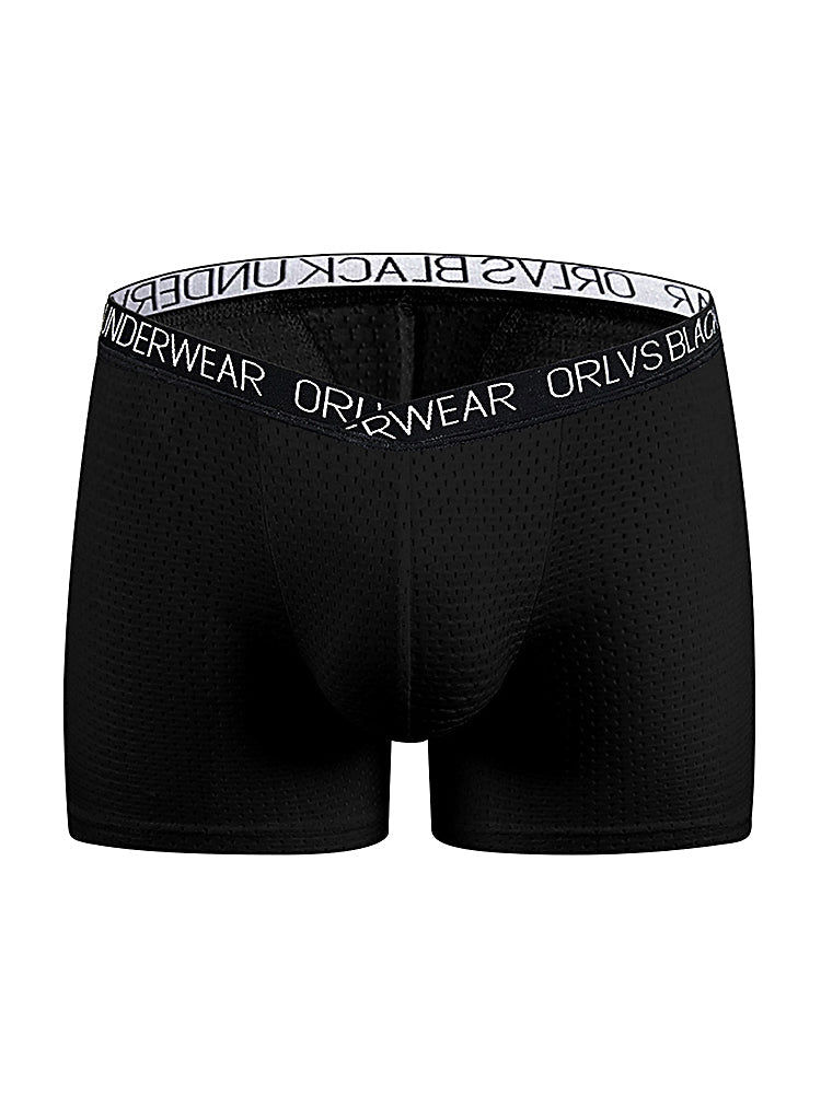 2 Pack Men's Sexy V-shape Waistband Mesh Trunks | dmunderwear detail image 9