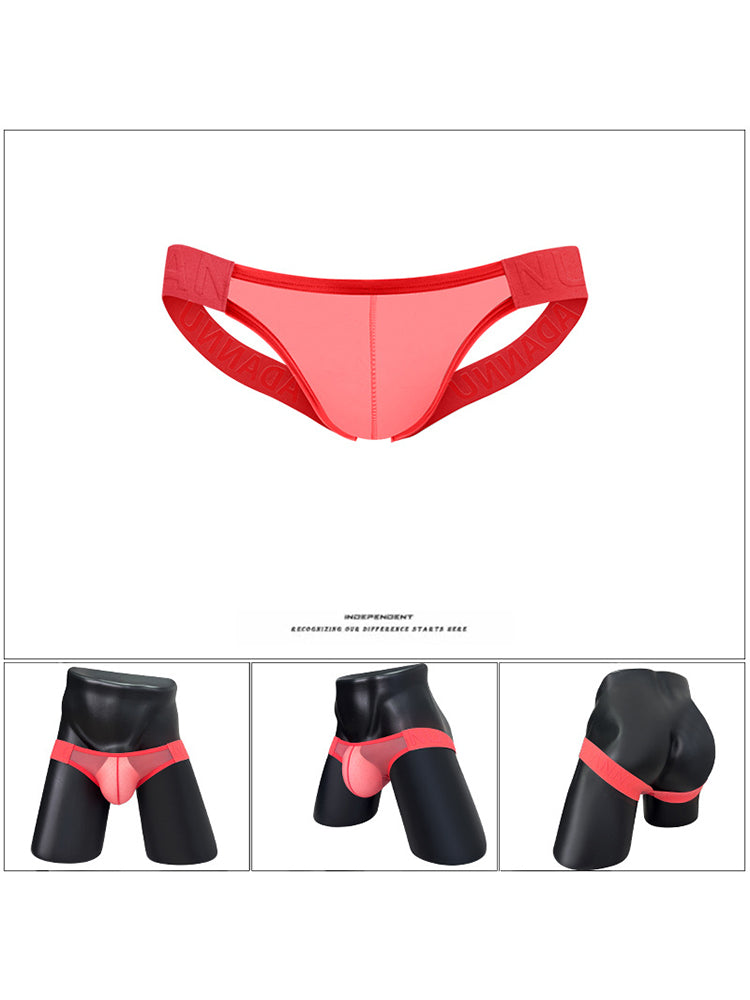 2 Pack Men's Sheer Elegance Comfy Waistband Stretch Fit Jockstrap | dmunderwear detail image 9