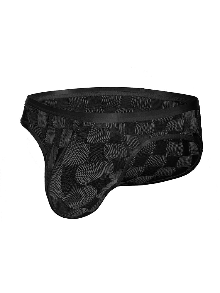 2 Pack Men's Sheer Mesh U-Pouch Ultra-Thin Low-Rise & Sexy Breathable Comfort Bikini | dmunderwear